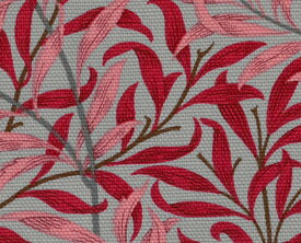 moda fabrics(モダ・ファブリックス)William Morris ウィリアムモリス オックス生地＜Willow Bough＞(ウィローボウ)＜TOPE RED(トープレッド)＞8113-40T