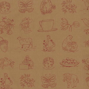 French General t`WFl V[`OnPoints Rouges(|Cc[W)FADED RED moda fabrics(_Et@ubNX)`Petite Odile`13611-12