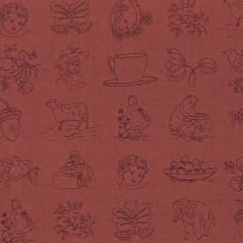 French General フレンチジェネラル シーチング生地＜Points Rouges＞(ポインツルージュ)OVERALL RED moda fabrics(モダ・ファブリックス)～Petite Odile～13611-17