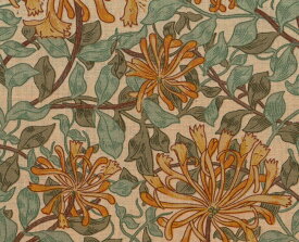 moda fabrics(モダ・ファブリックス)William Morris ウィリアムモリス シーチング生地＜Honeysuckle＞(ハニーサックル)＜SAGE GREEN(セージグリーン)＞8362-11