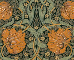moda fabrics(_Et@ubNX)William Morris EBAX V[`OnPimpernel(spl)BLACK(ubN)8365-11