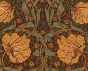 moda fabrics(_Et@ubNX)William Morris EBAX V[`OnPimpernel(spl)DEEP RED(fB[vbh)8365-15