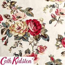 Cath Kidston キャスキッドソン 生地 コットンファブリック＜Garden Rose Multi＞(ガーデンローズ マルチカラー)バラ GARDEN-ROSE-MULTI