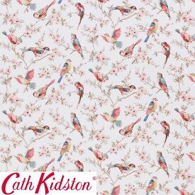 Cath Kidston キャスキッドソン 生地 コットンファブリック＜British Birds Pastel＞(ブリティッシュバーズ パステル)鳥 BRITISH-BIRDS