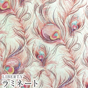 LIBERTYリバティプリント 国産つや消しラミネート(ビニールコーティング生地)<Florentine's Journey>(フロレンティーンズジャーニー)【ピンク】MATLAMI3632243-22B《2022AW THE HOUSE OF LIBERTY》