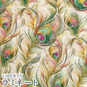 LIBERTYリバティプリント 国産つや消しラミネート(ビニールコーティング生地)<Florentine's Journey>(フロレンティーンズジャーニー)【イエロー】MATLAMI3632243-22C《2022AW THE HOUSE OF LIBERTY》