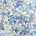LIBERTYリバティプリント 国産つや消しラミネート(ビニールコーティング生地)＜Classic Meadow＞(クラシックメドウ)【ホワイト地/パープル】MATLAMI3632219-J22C《2022AW THE HOUSE OF LIBERTY》