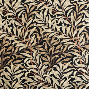 moda fabrics(モダ・ファブリックス)William Morris ウィリアムモリス オックス生地<Willow Bough>(ウィローボウ)<BLACK(ブラック)>8113-22T