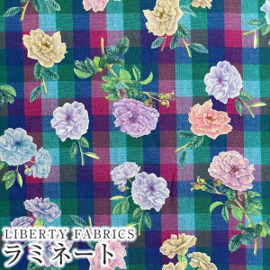 LIBERTYリバティプリント 国産つや消しラミネート(ビニールコーティング生地)【エターナル】<Scented Garden>(センテッド・ガーデン)【グリーン系】MATLAMI-DC33550WE