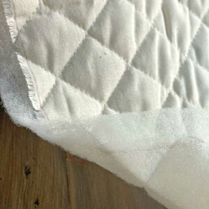 お好きな生地をキルティングにできる 裏地用キルト 無地 生成り FQ-1012-1A