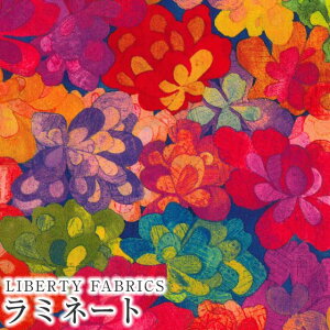 LIBERTYリバティプリント 国産つや消しラミネート(ビニールコーティング生地)<Emerald Bay>(エメラルドベイ)【トロピカル】MATLAMI3635258-15D