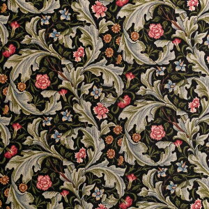 moda fabrics(_Et@ubNX)William Morris EBAX V[`OnLIECESTERiX^[jDAMASK BLACK _}XNubN 8374-21