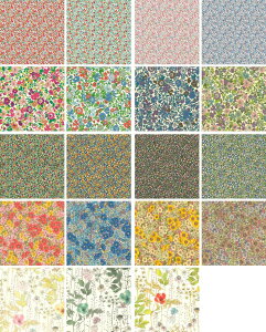 LIBERTY FABRICS oeBvggt@ubNfRV[gEloise(GC[Y)/Emily(G~[)/Emilia's Flowers(G~AYt[Y)/Gloria Flowers(OAt[Y)/Irma