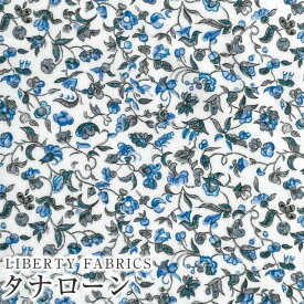 LIBERTYリバティプリント イタリア製タナローン生地＜Eleanor's Orchard＞(エレノアズ・オーチャード)【ブルー】3634295-24BU《2024AW The Curated Floral》