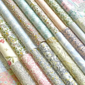 リバティプリント 国産タナローン生地 カットクロスセット5枚入り(ペールカラー系)LIBERTY[リバティ 生地][リバティはぎれ][リバティカットクロス]L-PALE