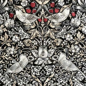 yBEST OF MORRISLeBOzmoda fabrics(_Et@ubNX)William Morris EBAX V[`OLeBOnStrawberry Thief(Xgx[XB[t)D_BLACK&WHITE(ub