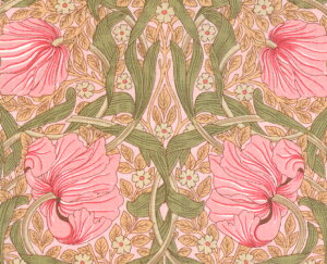 moda fabrics(モダ・ファブリックス)William Morris ウィリアムモリス シーチング生地<Pimpernel>(ピンパネル)PINK ROSE ピンクローズ 8365-67