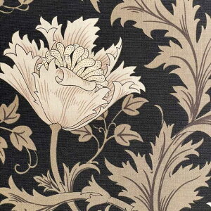 moda fabrics(_Et@ubNX)William Morris EBAX V[`OnAnemone(All)EBONY G{j[ 8380-17