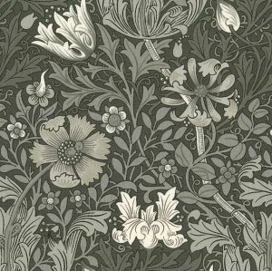 moda fabrics(モダ・ファブリックス)William Morris ウィリアムモリス シーチング生地<Compton>(コンプトン)CHARCOAL チャコール 8383-14