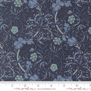 moda fabrics(���_�E�t�@�u���b�N�X)William Morris �E�B���A�������X �V�[�`���O���n��Seaweed Florals���i�V�[�E�B�[�h�E�t���[�����Y�j�l�C�r�[ �yMorris Muse�z13382-15