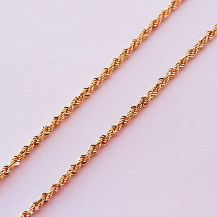 楽天市場】ネックレス チェーン パイプロープ ゴールド K18 18K 18金 