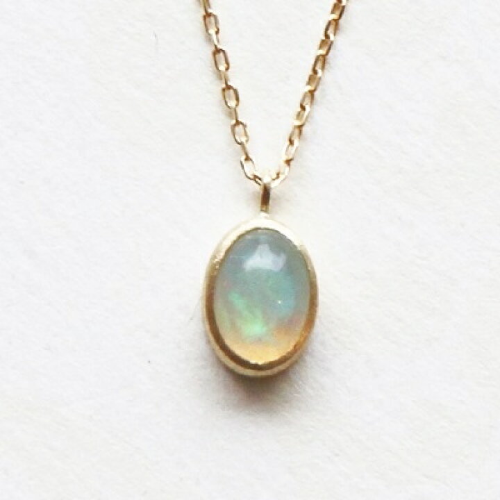 楽天市場】オパール ペンダント ネックレス レディース K18 18K 18金 