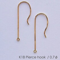 楽天市場】ピアス フック パーツ 18kの通販