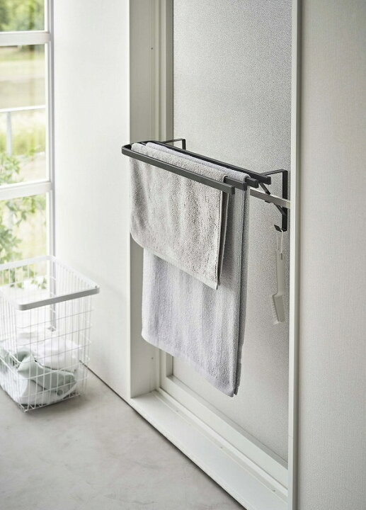 tower】ウォールバスタオルハンガー｜バス・洗面用品,バス収納｜kurasso（クラッソ） タオル掛けシンプルなタオルラック 3段 バスタオルホルダー  フック 壁掛けタオルホルダー タオルバー キッチン バスルーム トイレ ホテル ダブルタオルバー タオルラック バスルーム用 ... タオル掛け バスルームタオル掛け ダブルバーフック タオルバータワーハンガー/#3 タオル掛け/#3