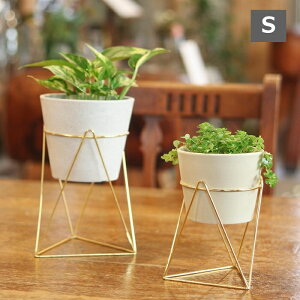 ラインポットスタンド Sサイズ インブルーム in bloom クレエ Creer 92550016 【植木鉢 おしゃれ 鉢カバー ガーデン雑貨 かわいい インテリア ポットスタンド アイアン製】