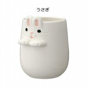 湯呑み そっとそえ手湯呑 猫 犬 うさぎ デコレ DECOLE コップ 茶碗 湯のみ 湯飲み 湯呑み 和食器 食器 おしゃれ かわいい キッチン雑貨 ねこ ネコ cat キャット おしゃれ かわいい