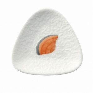 おにぎり小皿 のり うめ しゃけ 小皿 プレート 食器 三角形 取り皿 電子レンジ対応 北欧 ナチュラル おしゃれ 豆皿 小皿 漬物 おにぎり タレ入れ 醤油 薬味皿 お菓子 和菓子 デザート 雑貨 か