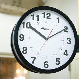 DULTON/ダルトン ダブルフェイス ウォールクロック アイボリー ブラック シルバー 時計 両面時計 掛け時計 両面 ウォールクロック BONOX ボノックス 壁掛け時計 おしゃれ かわいい 大きい 大型 業務用 見やすい アナログ カフェ S82429