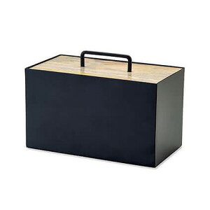 ストレージボックス 収納ボックス アイアン ウッド 木 おしゃれ フタ付き 収納ケース 小物 小物収納ケース 整理箱 蓋 押し入れ収納 ふた付き 四角 収納 整理ボックス ブラウン ブラック 【送