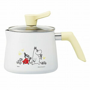 【特典付き 】 ムーミン ソースパン ホワイト 白 片手鍋 鍋 リトルミイ Moomin 北欧 キッチン おしゃれ マルチポット 1.9L ガス火用 1台7役 万能鍋 炊飯鍋 ミルクパン 揚げ鍋 片手鍋