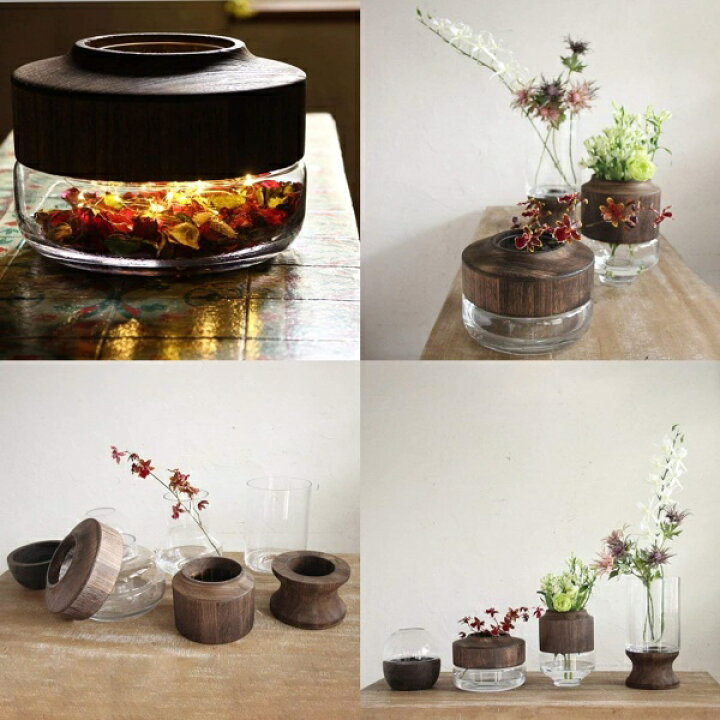 楽天市場 Bold フラワーベース ロー 花瓶 木 ウッド 大きいdggz10 フラワーベース 木 花 フラワー フラワーグラス 花瓶 ガラス ガラスベース シンプル おしゃれ 置物 北欧 花器 インテリア雑貨 インテリア メルシープレゼント 雑貨屋