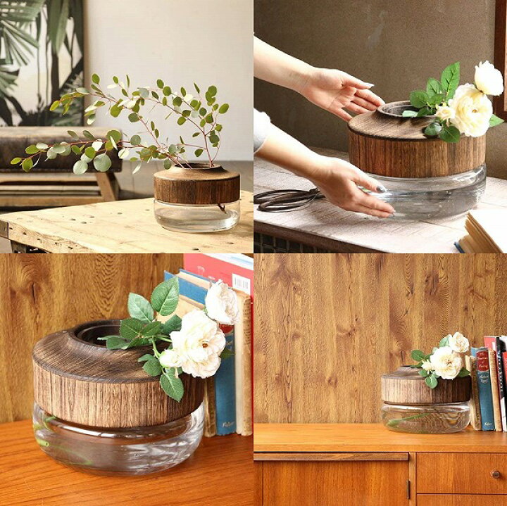 楽天市場 Bold フラワーベース ロー 花瓶 木 ウッド 大きいdggz10 フラワーベース 木 花 フラワー フラワーグラス 花瓶 ガラス ガラスベース シンプル おしゃれ 置物 北欧 花器 インテリア雑貨 インテリア メルシープレゼント 雑貨屋