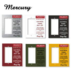 ＼楽天1位／ マーキュリー スイッチプレート ワイド 大きい 大 mercury シルバー ホワイト ブラック カーキ イエロー レッド スイッチカバー コンセントカバー スイッチプレート アンティーク パナソニック おしゃれ アメリカン リビング キッチン 寝室 かわいい 模様替え