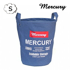 マーキュリー キャンバス バケツ バスケット Sサイズ ネイビー Canvas Bucket mercury MECABUSN ランドリーバッグ アメリカン アンティーク風 レトロモダン ビンテージ風 インダストリアル 収納 オシャレ 布バスケット ランドリーボックス【ポイント10倍】