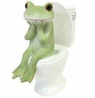 Copeau コポー トイレとカエル トイレ トイレット 小物 オブジェ カエル 置き物 置物 蛙 フロッグ FROG …