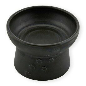アウトレット!!20%OFF!!箱に傷のため猫壱 猫用脚付フードボウル 日本製　ブラックペット 食器 猫用 キャット フードボウル 限定