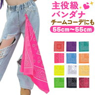 バンダナ ペーズリー ペイズリー柄 ハンカチ 大判 女の子 男の子 子供 キッズ 総柄 レッド ブルー グリー…