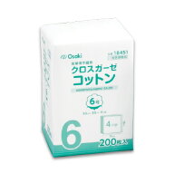 クロスガーゼコットン 6号 18451 30cmX30cm オオサキメディカル【返品不可】