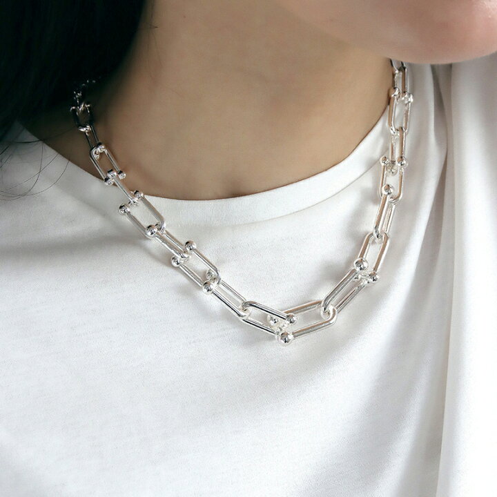 楽天市場】necklace ME54 インスタで人気 シンプル Uリンクチェーン 