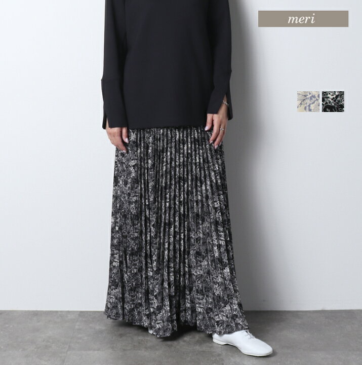 楽天市場】フラワープリントプリーツスカート【倉庫移転セール】 : meri 