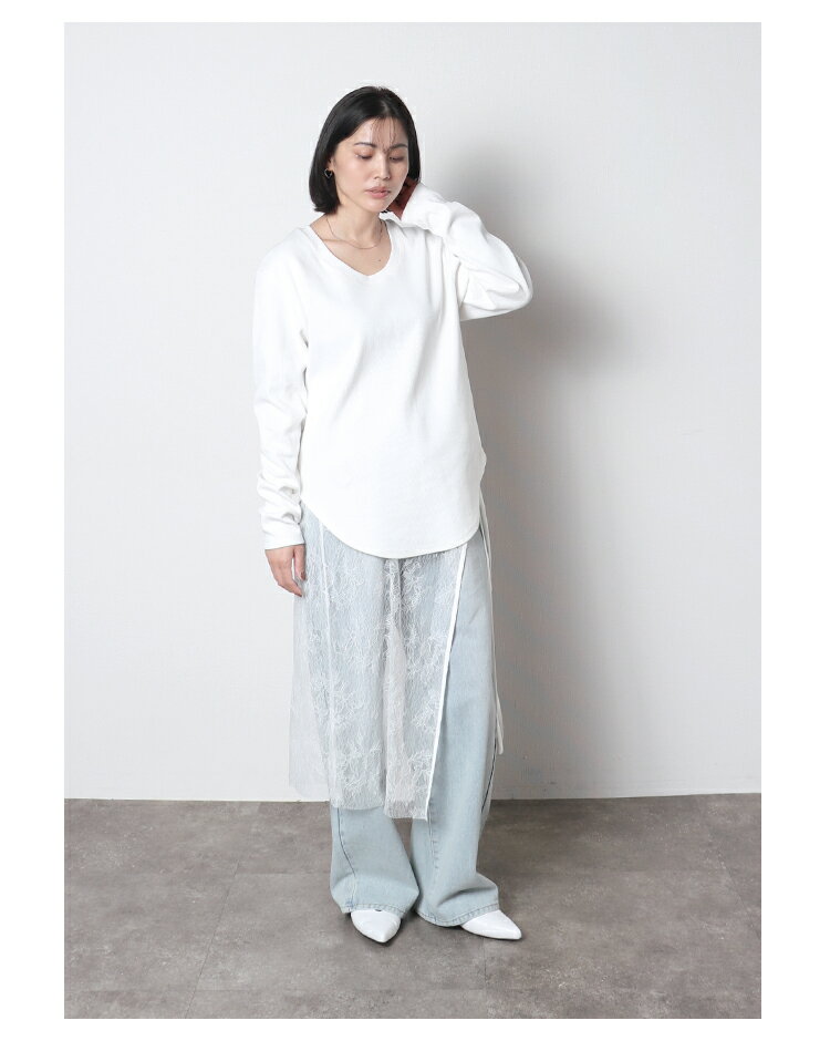 ストレートデニムパンツ