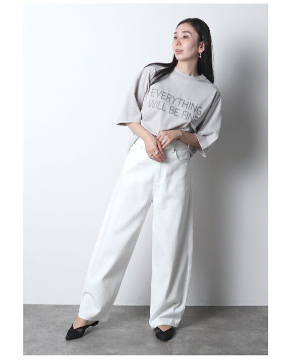 楽天市場】オーバーサイズロゴT ※4月14日20時オフホワイト・ライト  