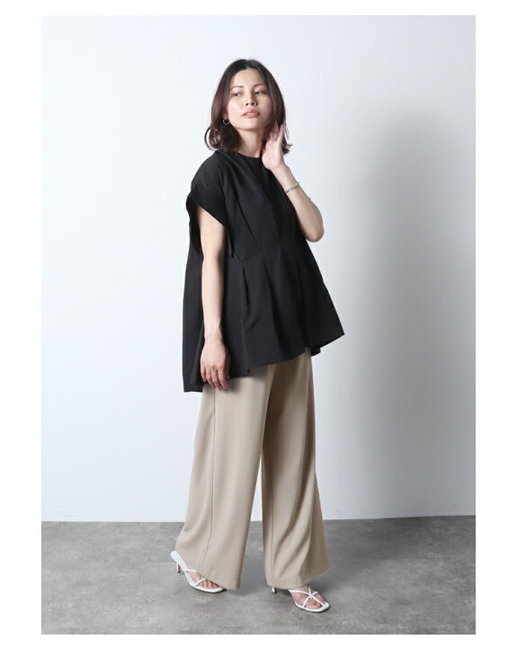 楽天市場】タックペプラムブラウス※6月10日20時ホワイト再販いたします  