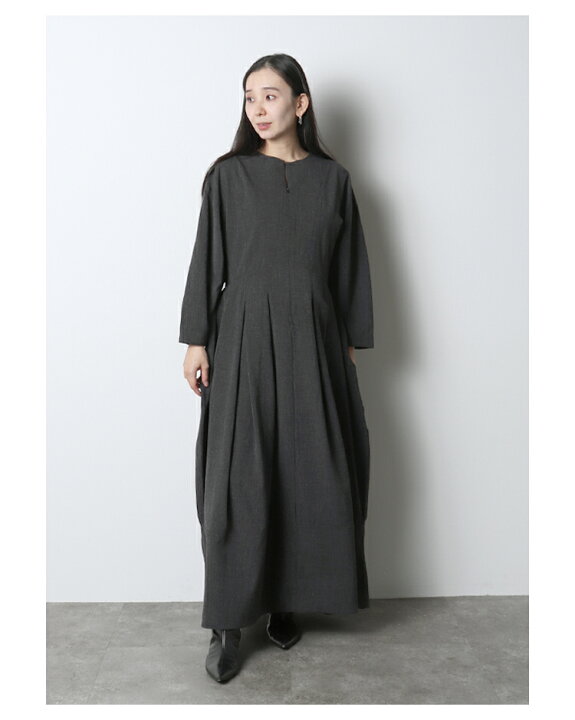 楽天市場】フロントファスナータックコクーンワンピ【楽天スーパー  