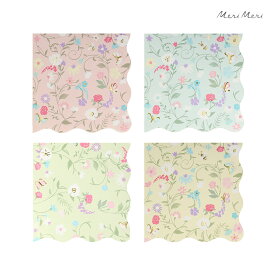 【ラデュレ】ペーパーナプキン かわいい ダイカット 紙ナプキン バースデーパーティ 誕生日会 誕生日 テーブルコーディネート 女の子 キッズ デコパージュ merimeri メリメリ サプライズパーティ Ladur?e Floral Small Napkins