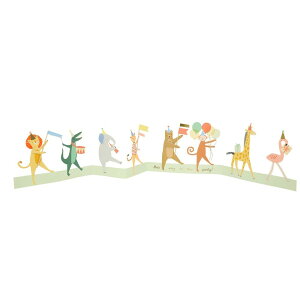 o[Xf[J[h aJ[h Birthday Cards  킢 Aj}  ܂肽ݎ O[eBOJ[h AJ[h bZ[WJ[h merimeri  Happy Birthday Animal Parade Concertin